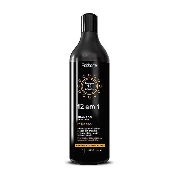 Shampoo Reconstrutor Fattore  12 Em 1 de 300ml