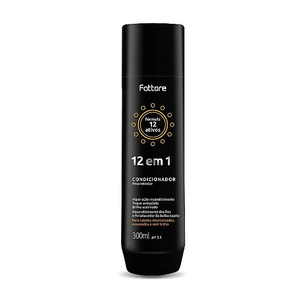 Condicionador Reconstrutor Fattore  12 Em 1 de 300ml