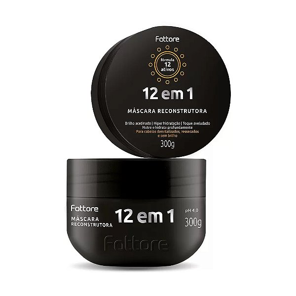 Máscara Reconstrução Fattore 2 Em 1 de 300ml