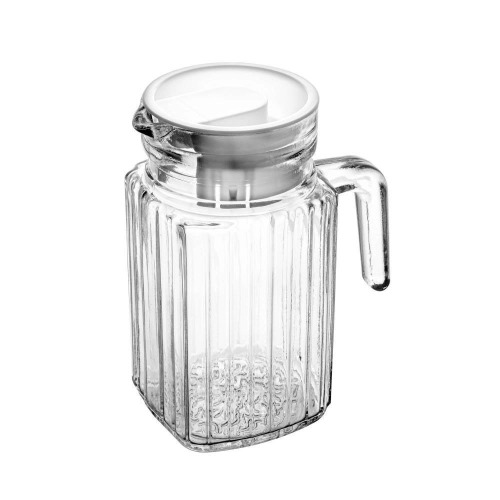 Jarra Lyor De Vidro Com Tampa Em Plástico 550ML