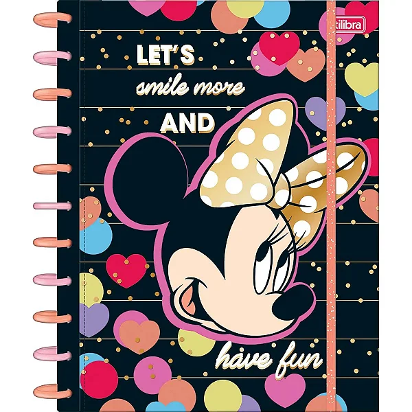 Caderno Inteligente Tilidisco 10 Matérias Minnie 160 Folhas