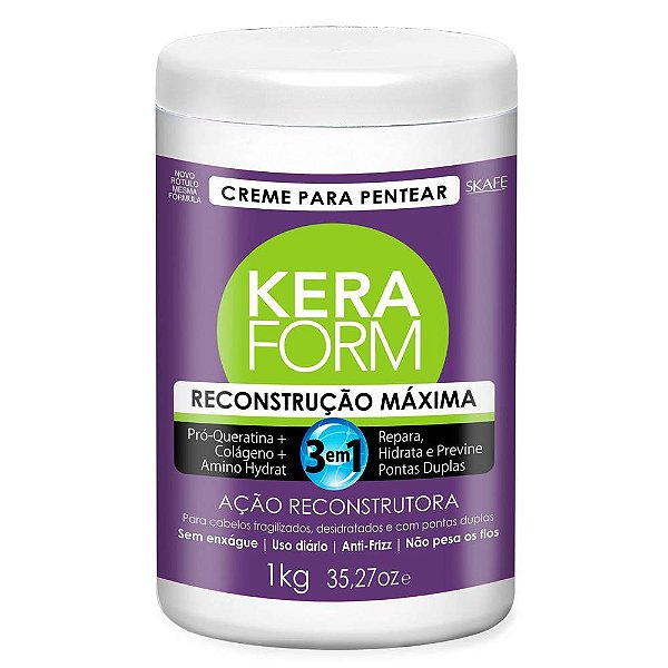 Creme para Pentear Keraform Reconstrução Máxima Skafe