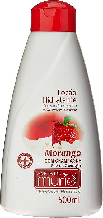 Hidratante Corporal Amor Morango com Champagne Muriel 500 ml