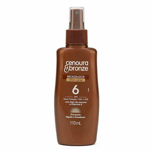 Bronzeador Corporal Spray Cenoura & Bronze 6 FPS 110ml