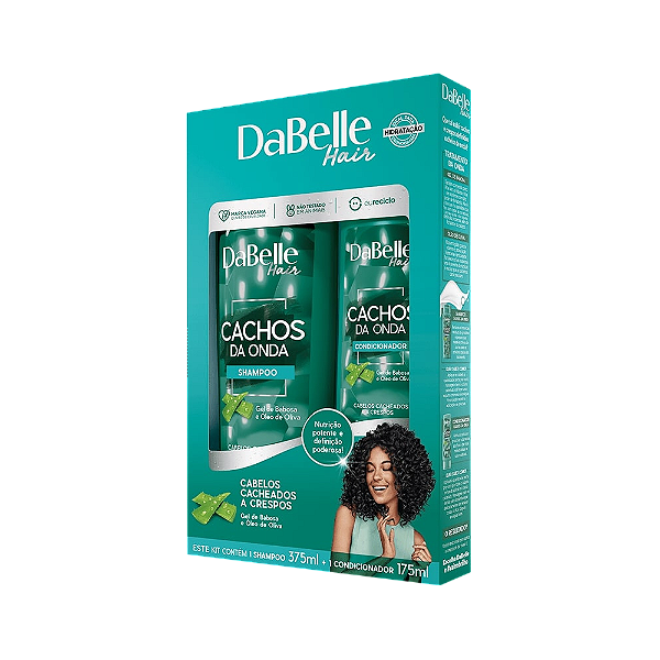 Kit DaBelle Cachos ¿ Shampoo 375ml + Condicionador 175ml