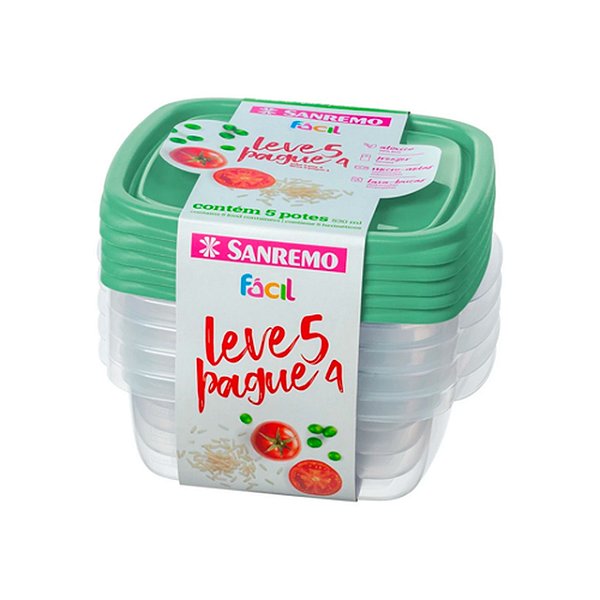 Conjunto de Potes Plásticos Sanremo