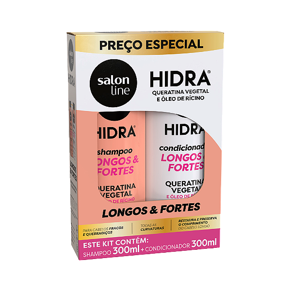 Kit Shampoo + Condicionador Salon Line Hidra (300 ml cada)