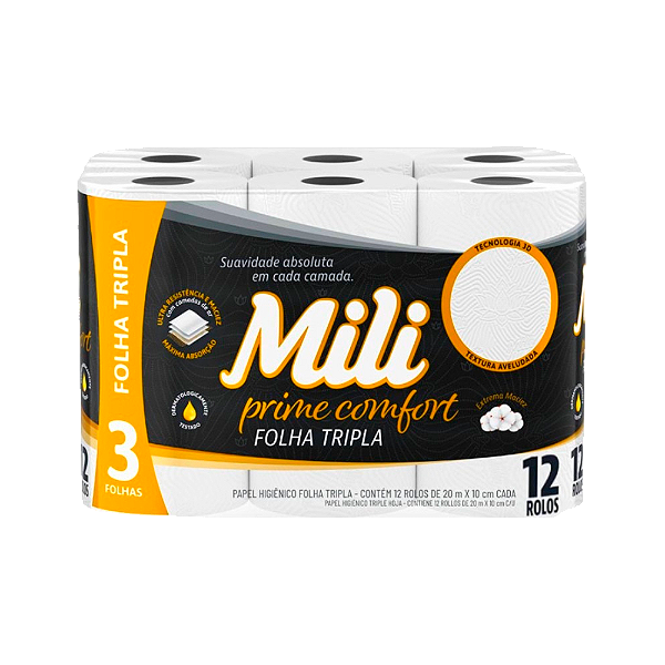 Papel Higiênico Mili Prime Neutro