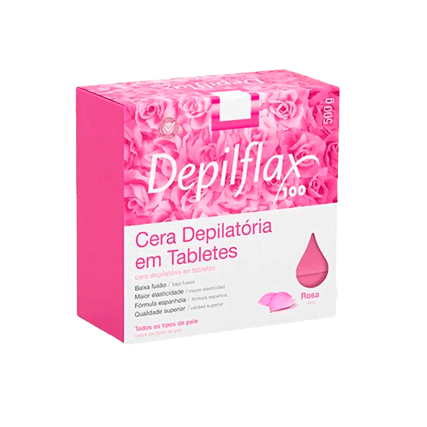 Cera Quente Depilflax 500G Rosa