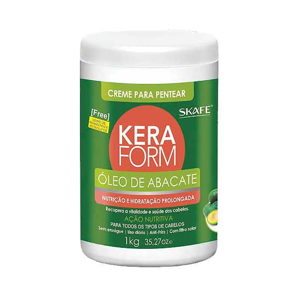 Creme De Pentear Keraform 1 KG Óleo De Abacate