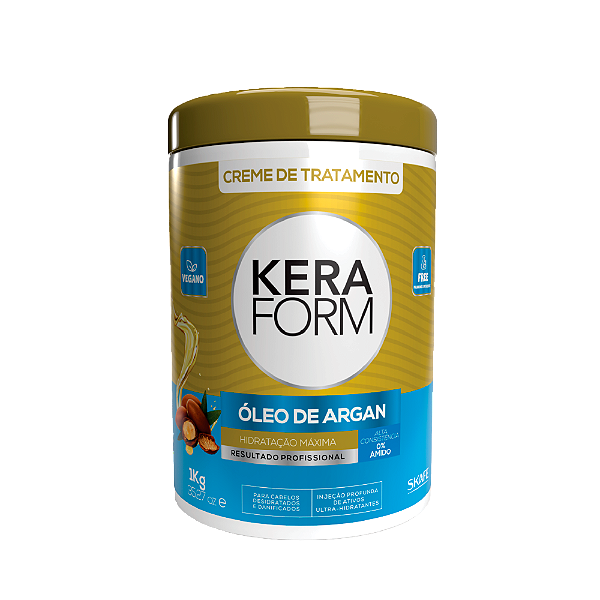Creme De Tratamento Skafe 1 KG Keraform Óleo De Argan