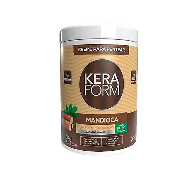 Creme De Pentear Keraform 1 KG Mandioca