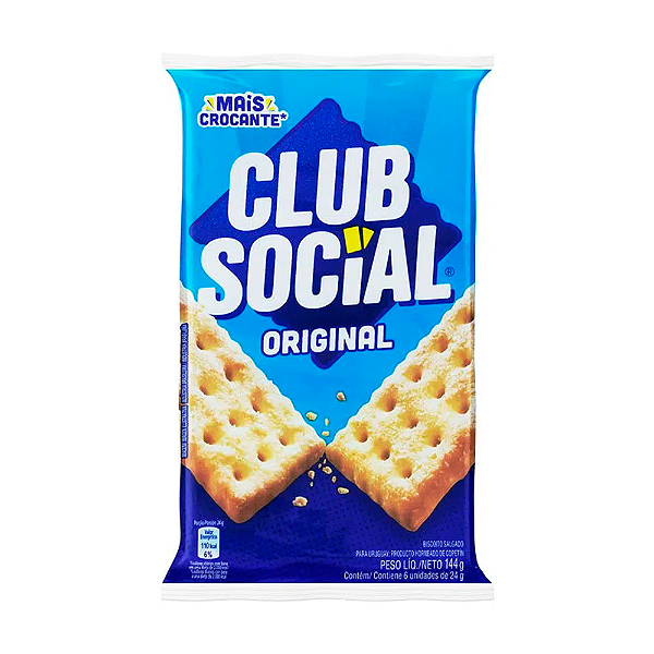 Biscoito Club Social Com 6 Original  144g