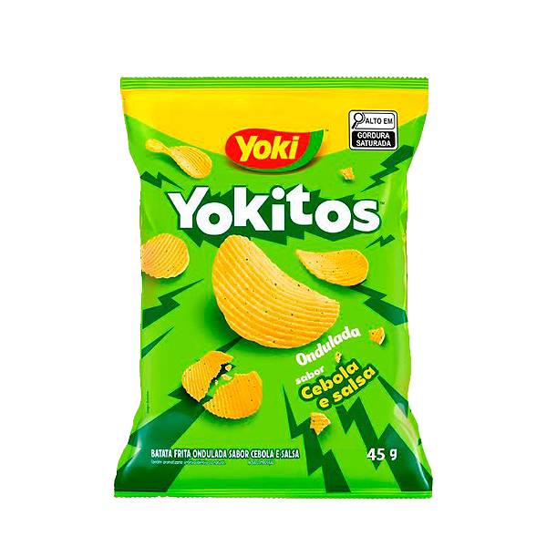 Batata Yoki Ondulada Cebola e Salsa 45G