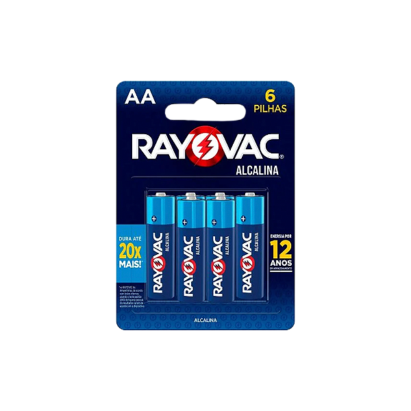 Pilhas Rayovac AA Com 6
