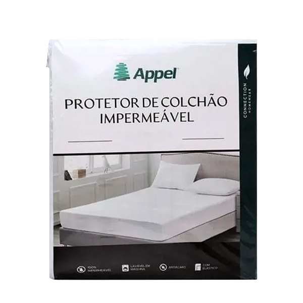 Protetor De Colchão Casal Appel Impermeável Branco