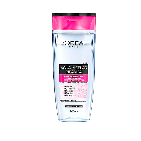 Água Micelar Loreal Bifásica 200ml  5 Em 1