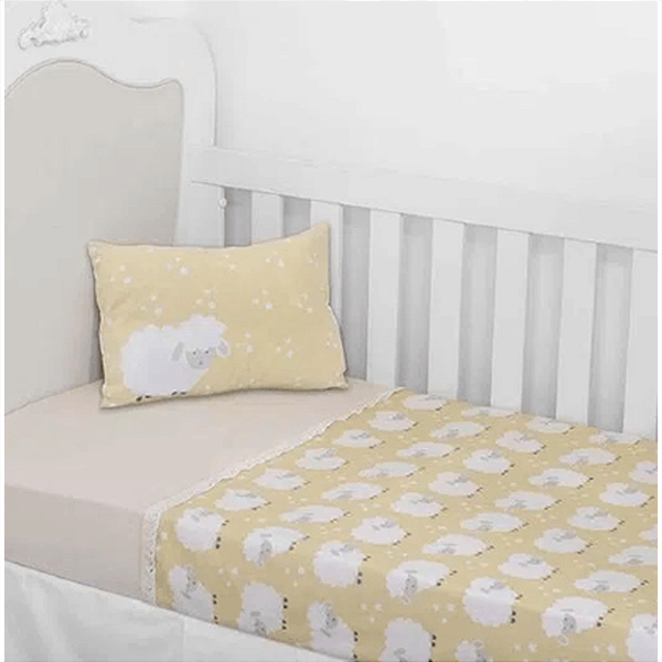 Jogo De Berço Minasrey 3 Peças Ovelha Filho