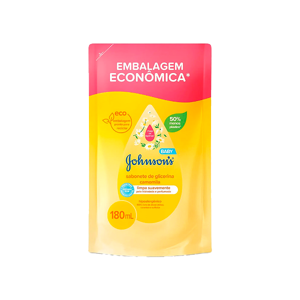 Sabonete Líquido Johnsons Baby Camomila Refil 180ml