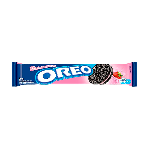 Biscoito Recheado Oreo Milkshake Morango 90G