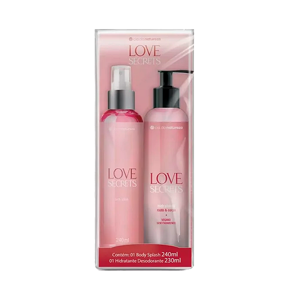 Kit Cia Da Natureza Body Splash + Hidratante Love Secret