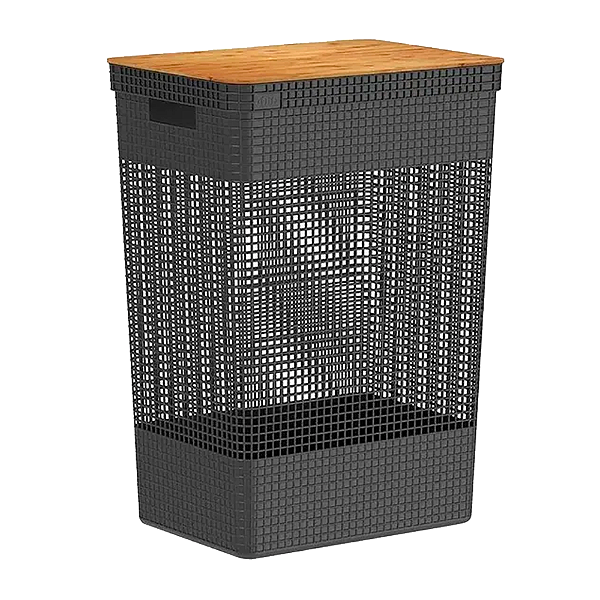 Cesto OU Grid Preto Fosco 49 Litros
