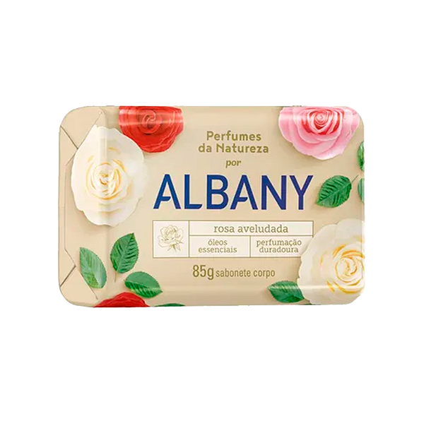 Sabonete Albany Rosa Aveludada 85G