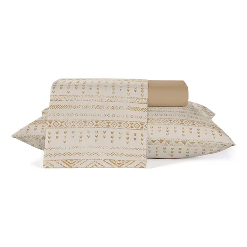 Jogo De Cama Teka 140X220 3 Peças Crystal Estampado