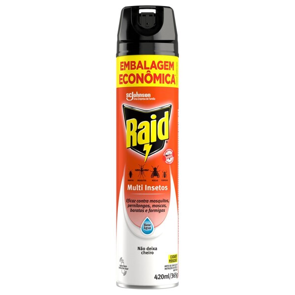 Inseticida Aero Raid Multi Insetos Sem Cheiro 420ML