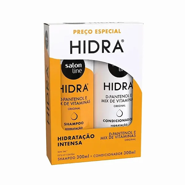 Kit Salon Line Shampoo 300ml + Condicionador 300ml Hidratação Intensa