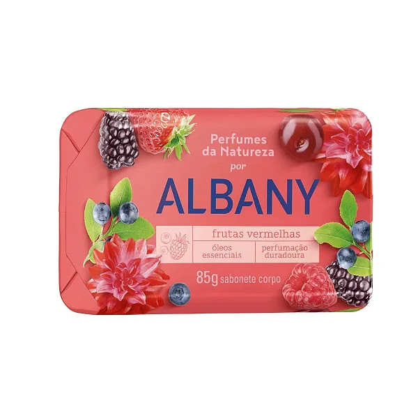 Sabonete Albany Frutas Vermelhas 85G
