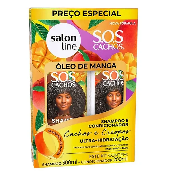 Kit Salon Line Shampoo 300ML + Condicionador 200ML Óleo de Manga