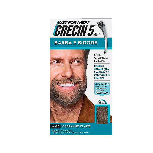 Grecin 5 Color Gel Barba Castanho Claro 28G