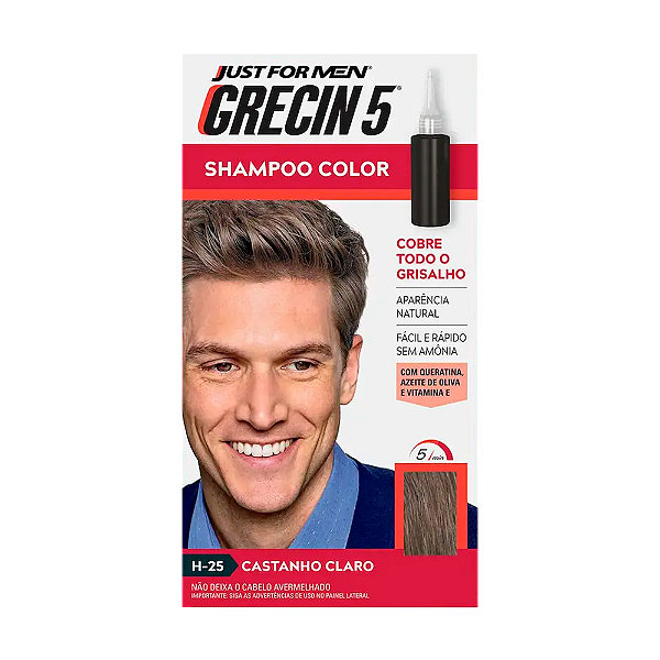 Grecin 5 Shampoo Color Castanho Claro