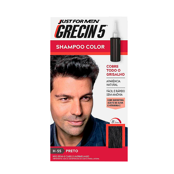 Grecin 5 Shampoo Color Preto