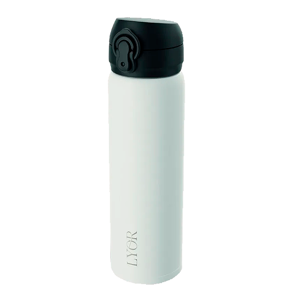Garrafa Térmica Lyor Inox Branca 410ML