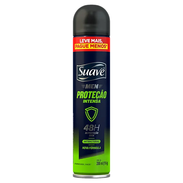 Desodorante Aerosol Suave Men Proteção Intensa 200ML