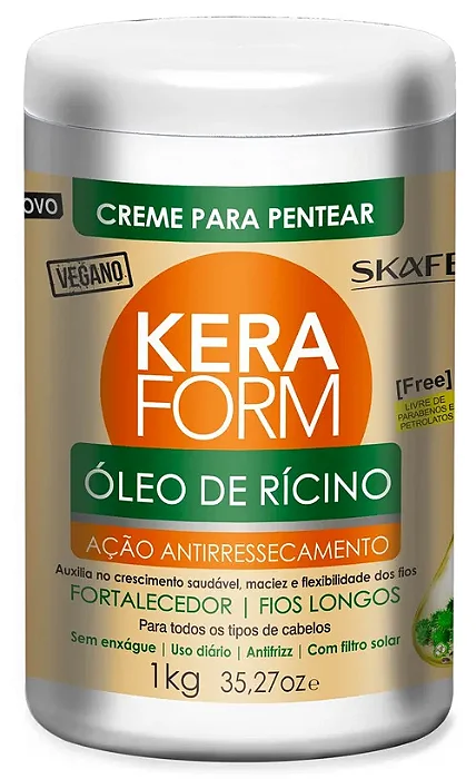 Creme De Pentear Keraform Óleo De Rícino 1KG