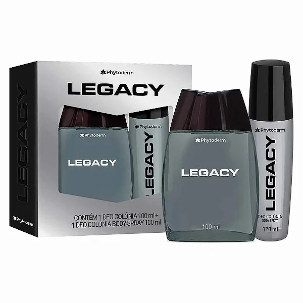 Kit Phytoderm Legacy Deo Colônia + Body Spray