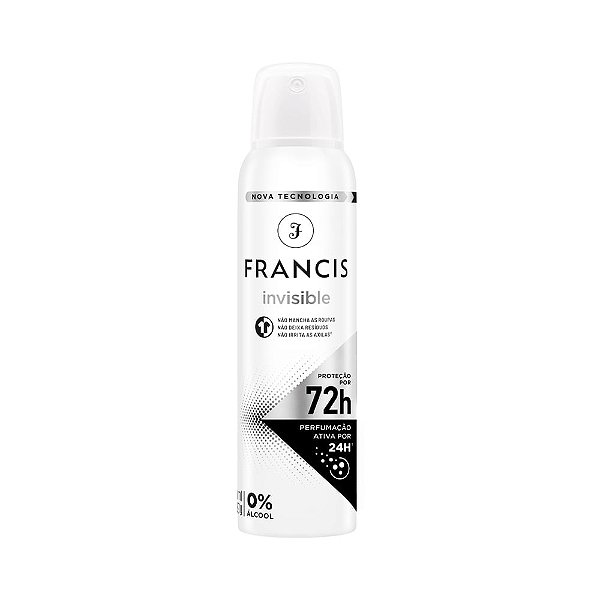 Desodorante Aerosol Francis Invisible 150ml