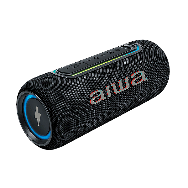 Mini Speaker Aiwa 74306-01 AWS-SP-05-BL Preta