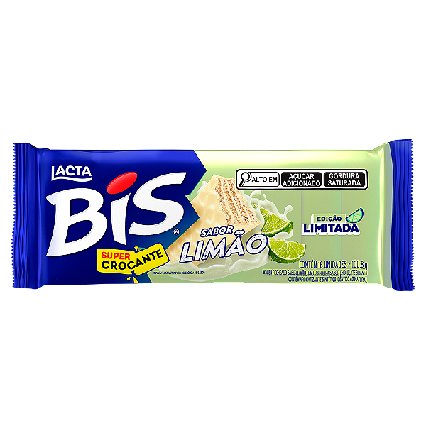 Chocolate Lacta Bis Limão 100,8G