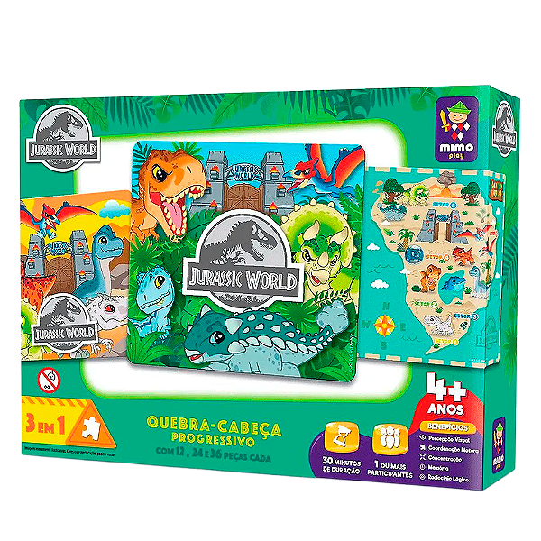 Quebra Cabeça Mimo Toys Jurassic