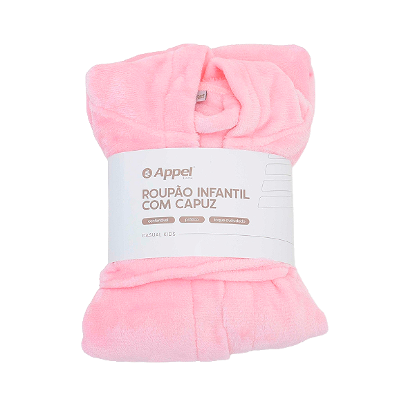 Roupão Appel Casual Kids M Rosa