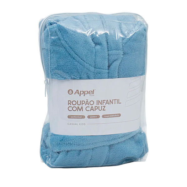 Roupão Appel Casual Kids M Azul