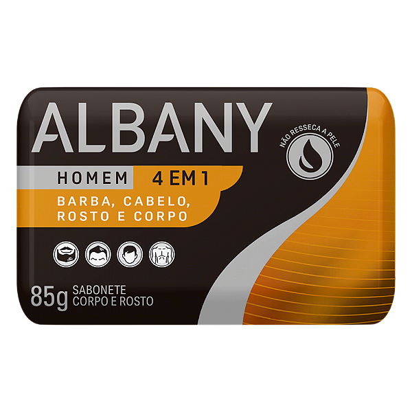 Sabonete Albany 4 em 1 Homem 90G