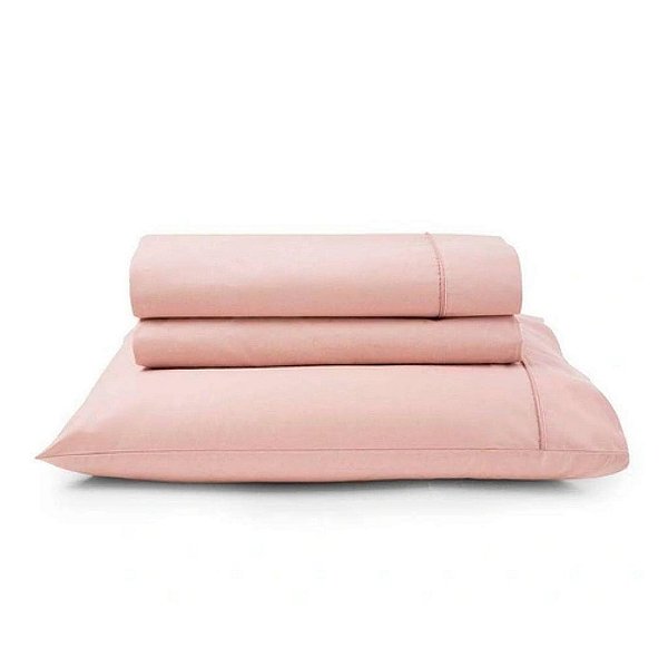 Jogo de Lençol Artex Casal Total Mix Clean Tinto Rosé C/4 Peças