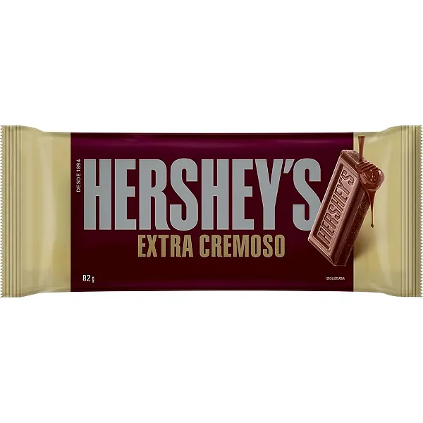 Barra De Chocolate Hersheys Extra Cremoso 82G