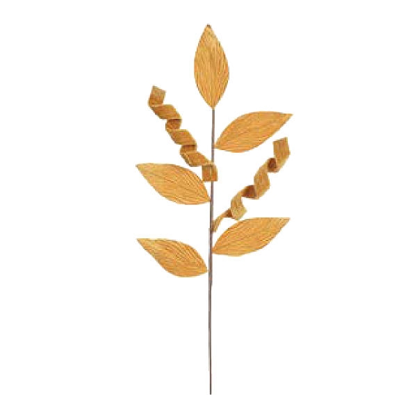 Enfeite Folha Florarte 85963002 66CM Dourada