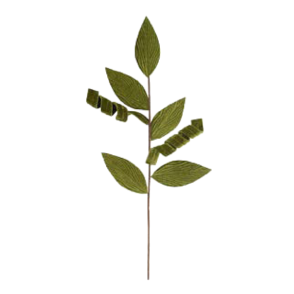 Enfeite Folha Florarte 66CM Verde